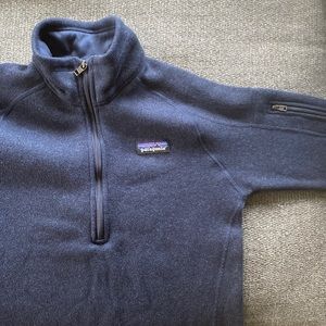 Patagonia half zip in navy size xs